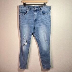 Blank NYC womens distressed high rise skinny denim jeans size‎ 32